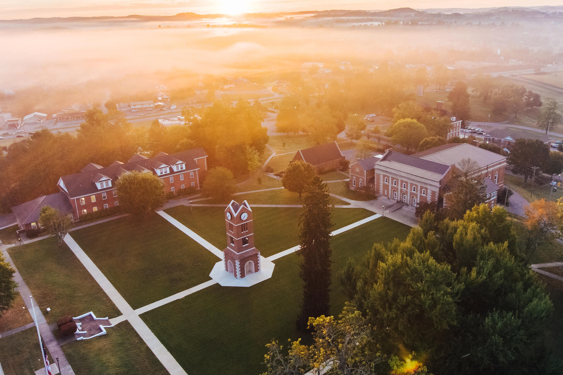 Lincoln Memorual University Aerial Campus Photo